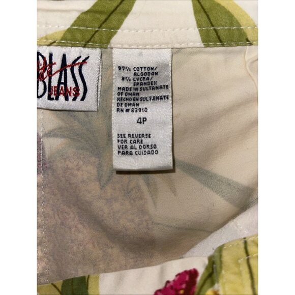 Parrot & Pineapple Print Capri Pants 4P By Bill Blass - Picture 2 of 16